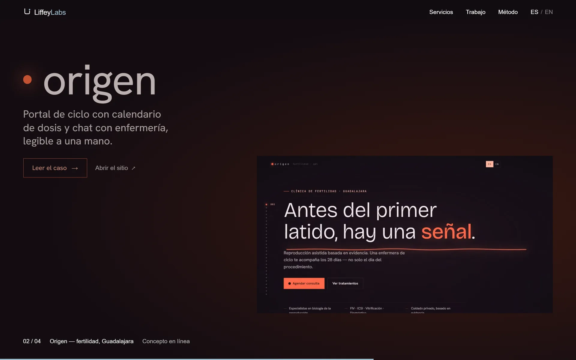 origen — clínica de fertilidad, guadalajara